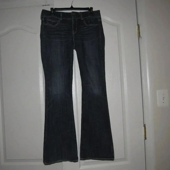 AMERICAN EAGLE OUTFITTERS Artist Stretch Dark Wash Jeans Size 8 - Picture 1 of 8